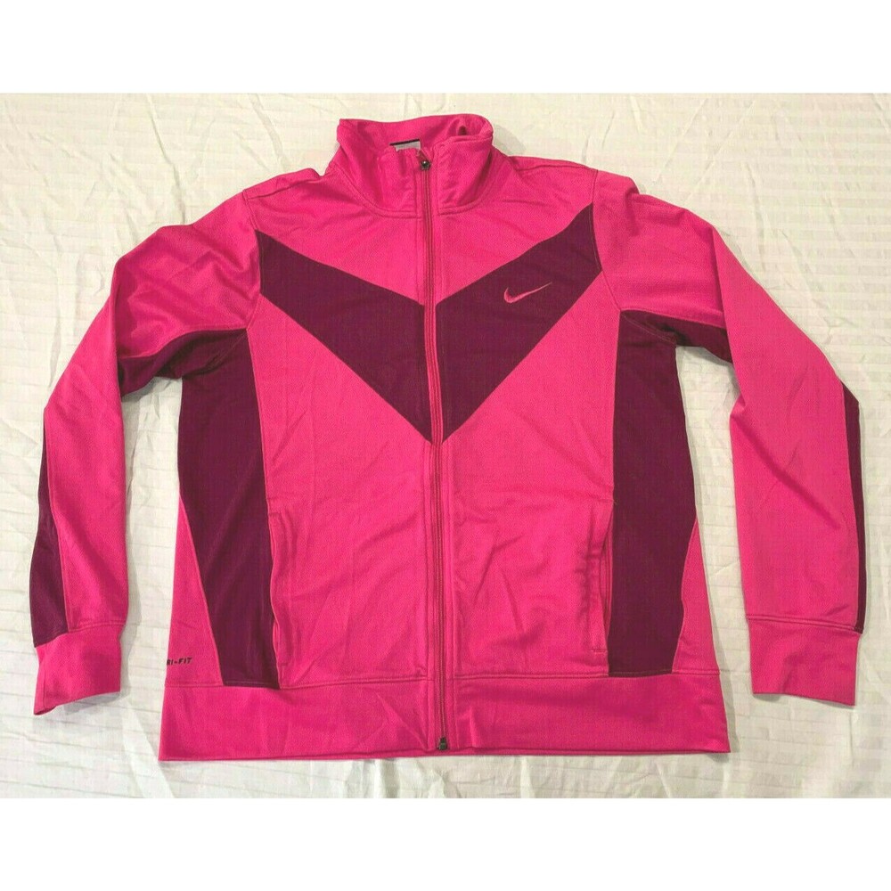 NIKE WOMENS FULL ZIP ATHLETIC JACKET SIZE L